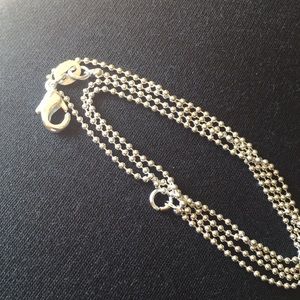 Ladies Sterling Silver Chain Necklace, 18”